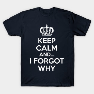 Keep Calm and... I Forgot Why T-Shirt